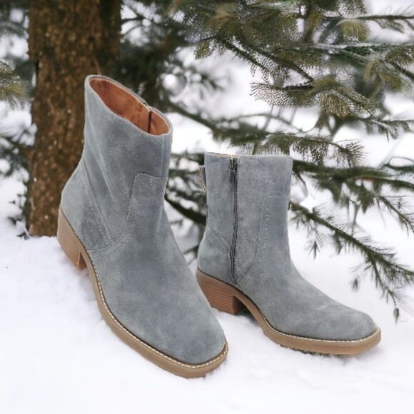 Lucky Brand Shoes - LUCKY BRAND Kazey Square Toe Bootie in Castlerock Oilsue NWOB US 8.5